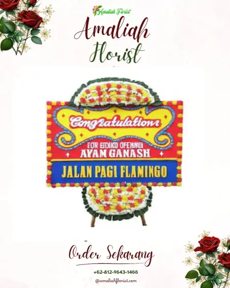 Sewa Papan Bunga Gedung Laga Satria Cibinong